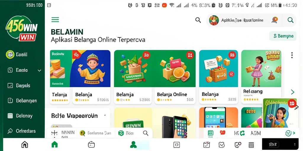 Antarmuka aplikasi 456WIN yang menarik dan nyaman digunakan.
