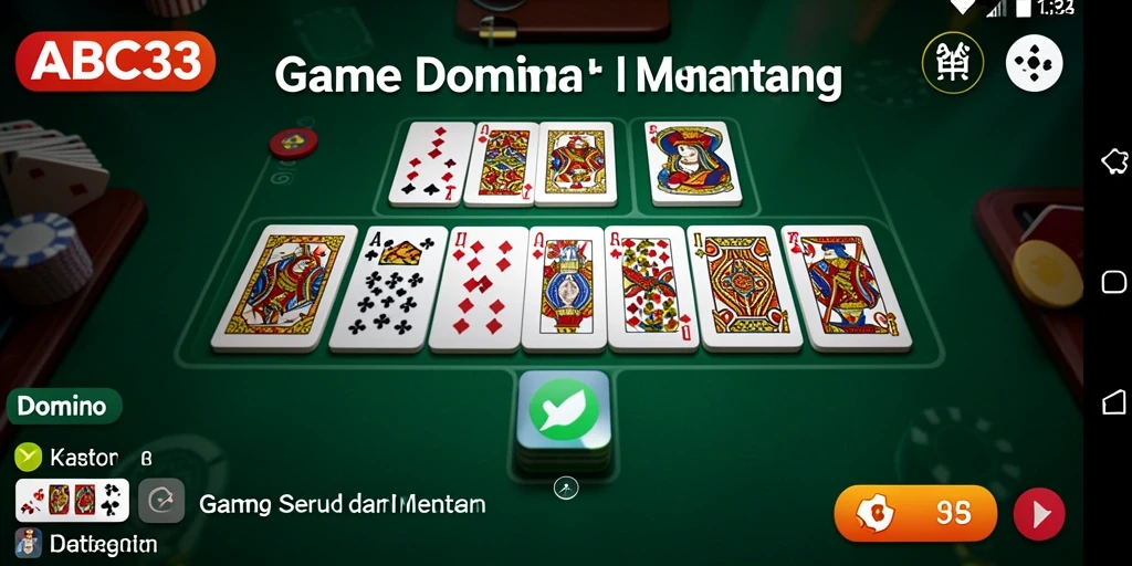 Tampilan antarmuka yang menarik dari game Domino ABC33.