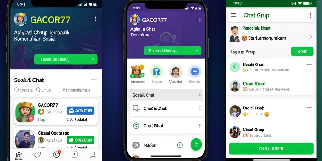 Antarmuka GACOR77 yang menarik untuk chat grup