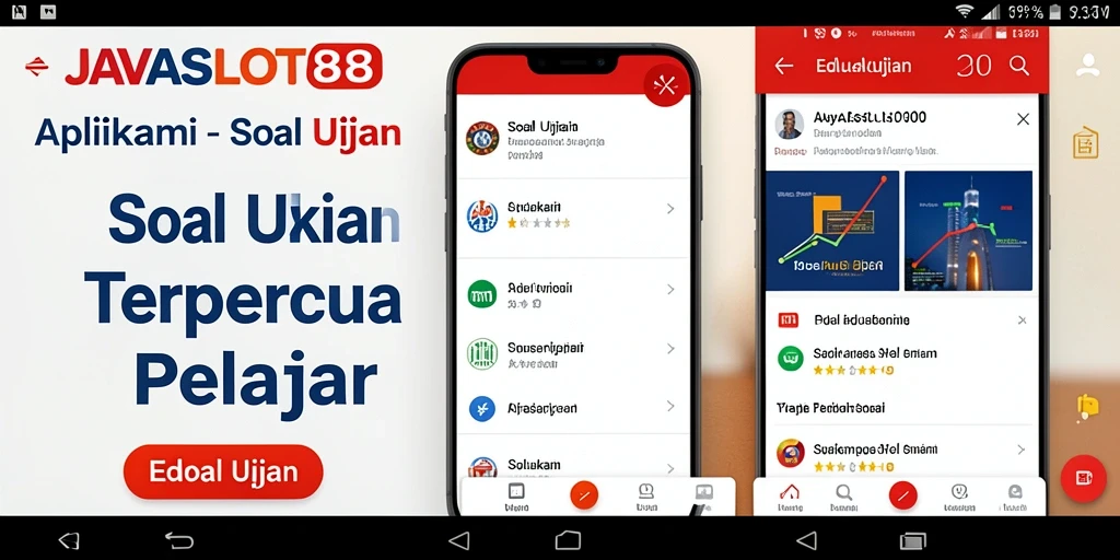 Tampilan antarmuka aplikasi JAVASLOT88 yang menarik untuk Soal Ujian.