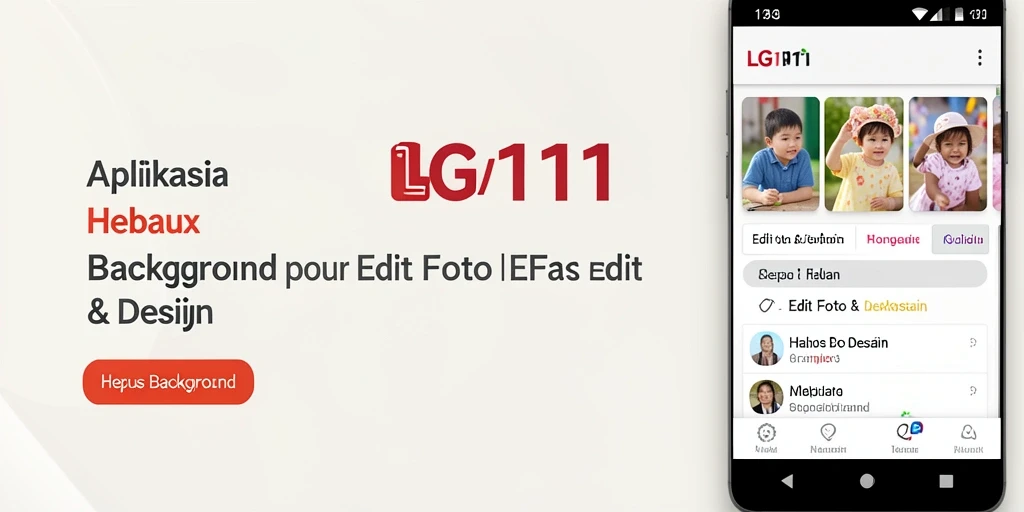 Antarmuka LG111 yang sederhana dan efektif untuk menghapus latar belakang.