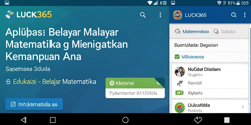 Antarmuka aplikasi LUCK365 yang interaktif dan mudah digunakan.