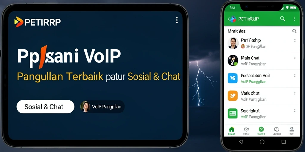 Screenshot antarmuka PETIRRP menunjukkan fitur panggilan suara yang intuitif dan mudah digunakan.