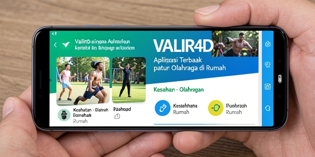 Tampilan antarmuka aplikasi VALIR4D yang user-friendly untuk olahraga rumah.